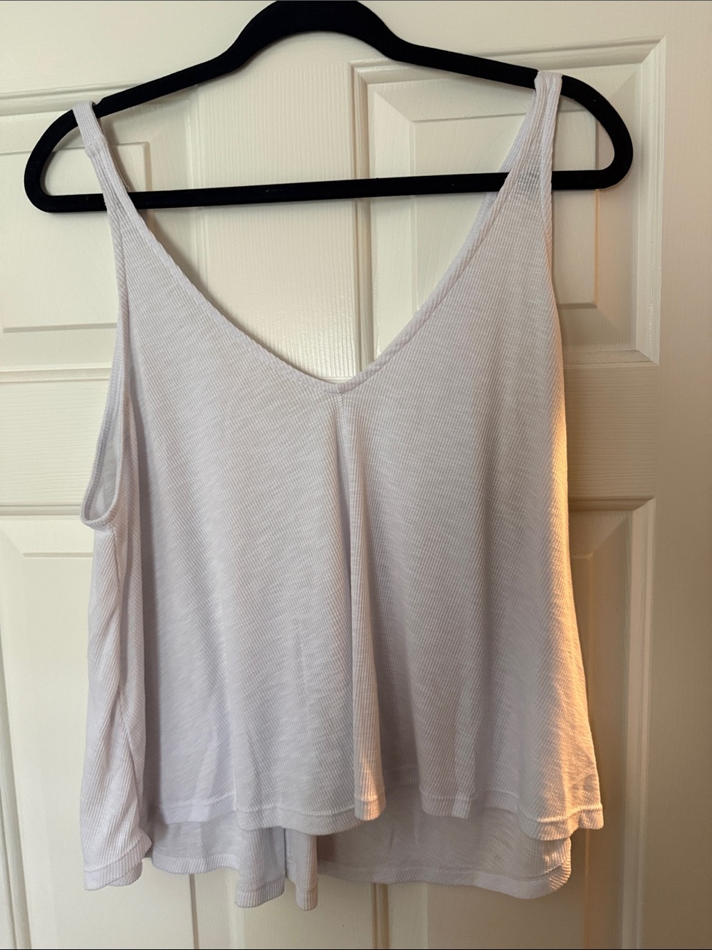 Free People Lavender V-Neck Ribbed Cami - Picture 4 of 6